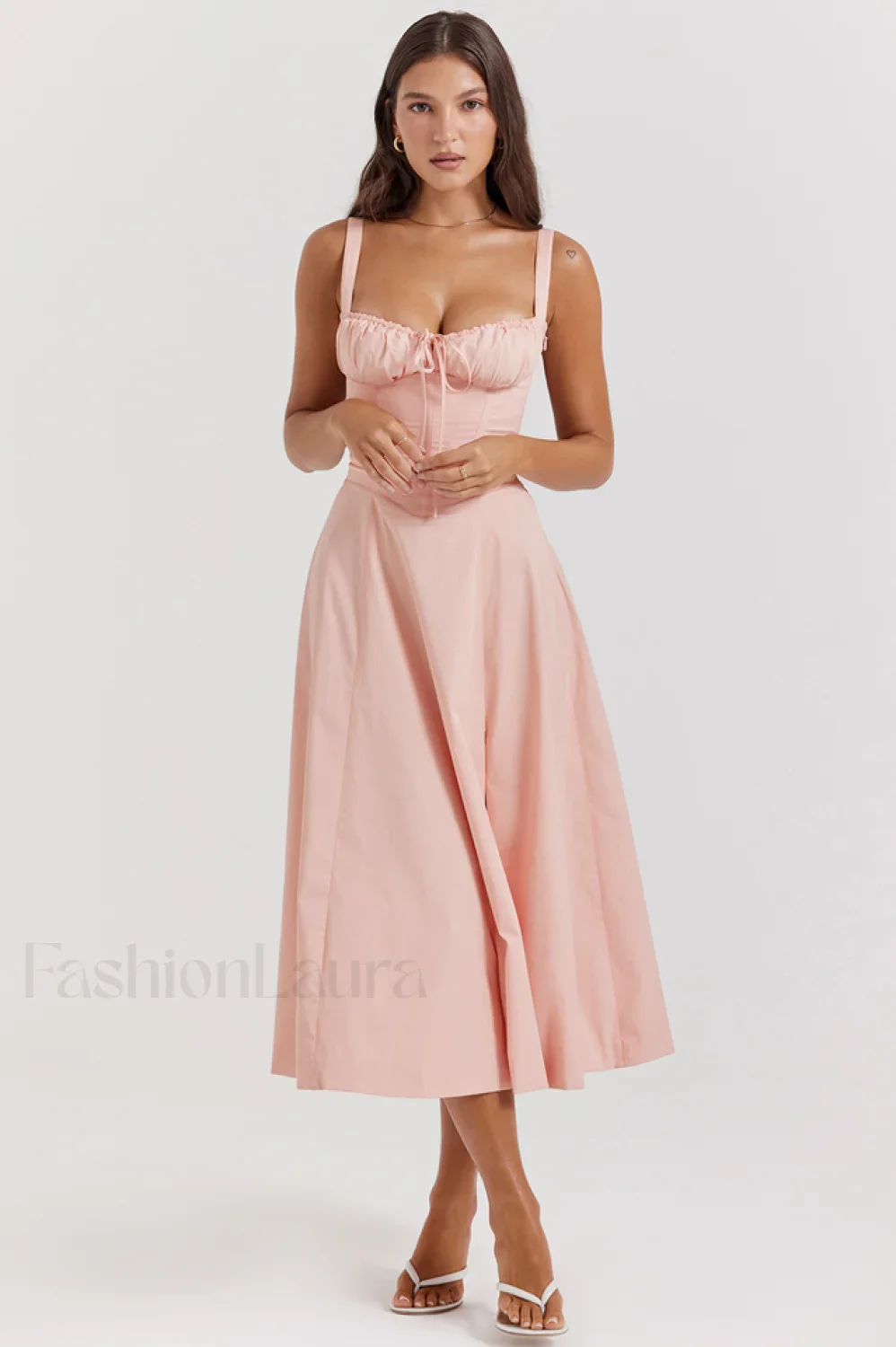 Carmen Pink Stylish Tunic Sundress - Image 24