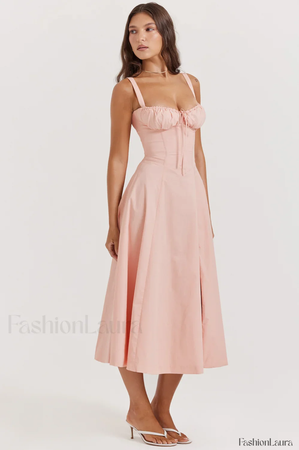 Carmen Pink Stylish Tunic Sundress - Image 34