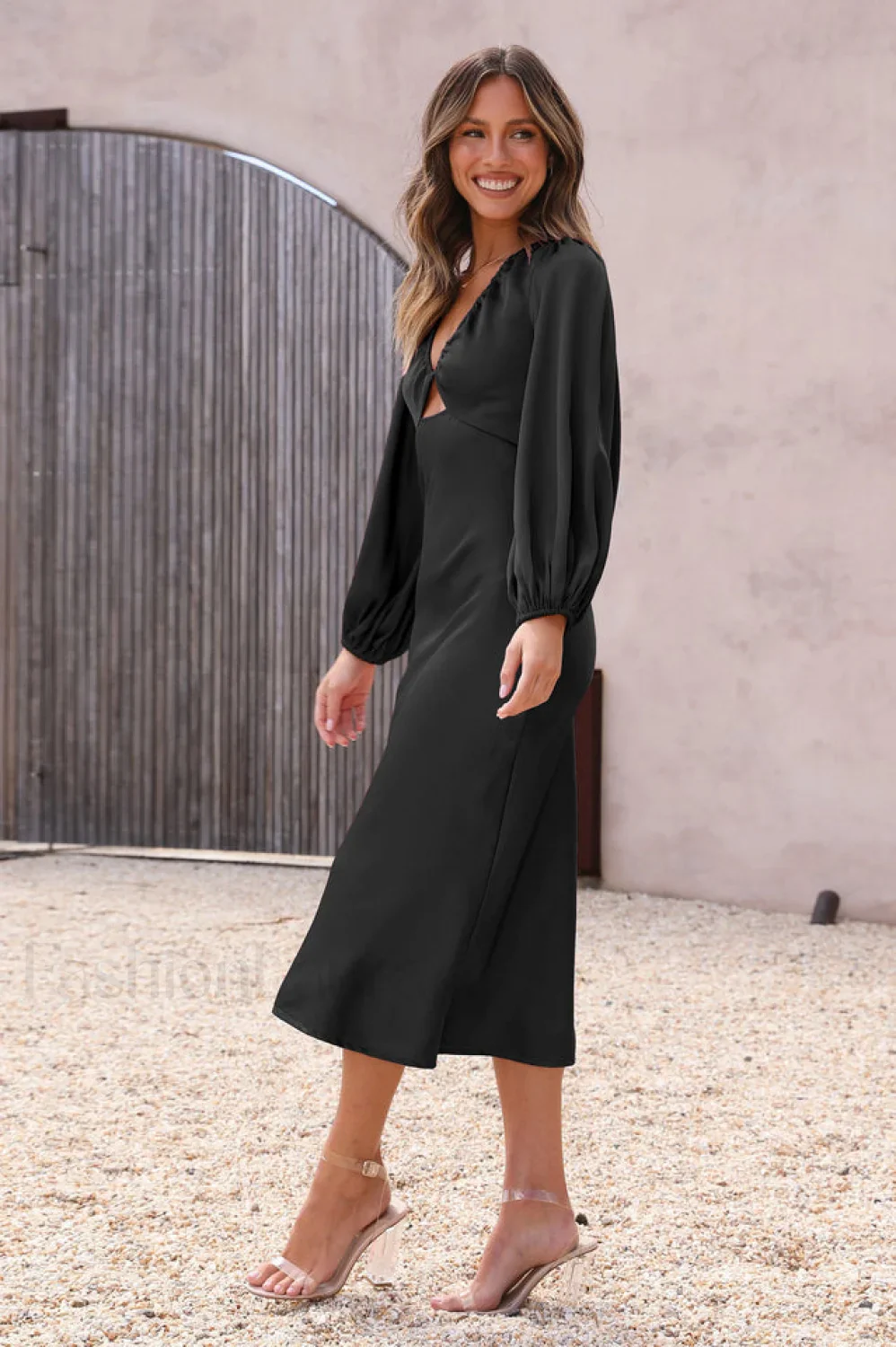 Wren Long Sleeve Charming Twist Maxi Dress - Image 24