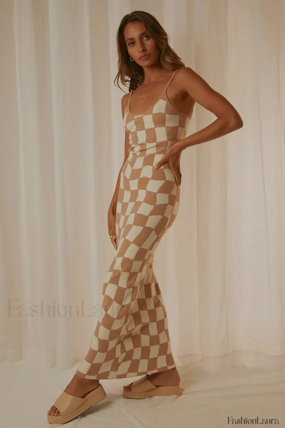 Cali Sweetheart Stylish Knit Maxi Dress - Image 68