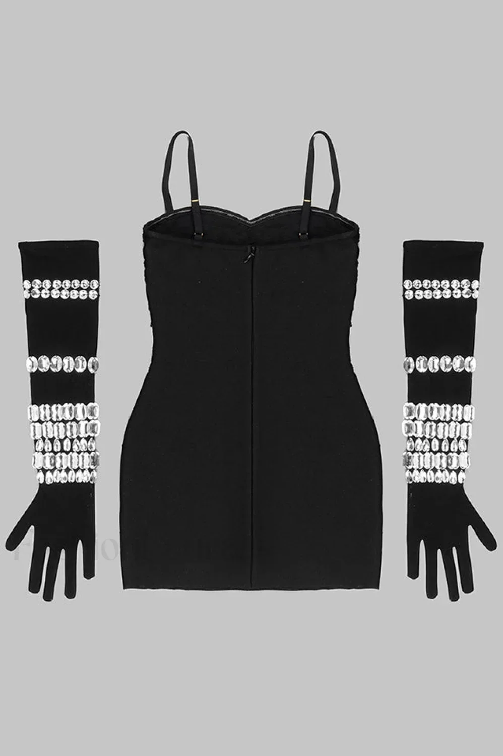 Brisbane Rhinestones Stylish Embellished Mini Dress - Image 22