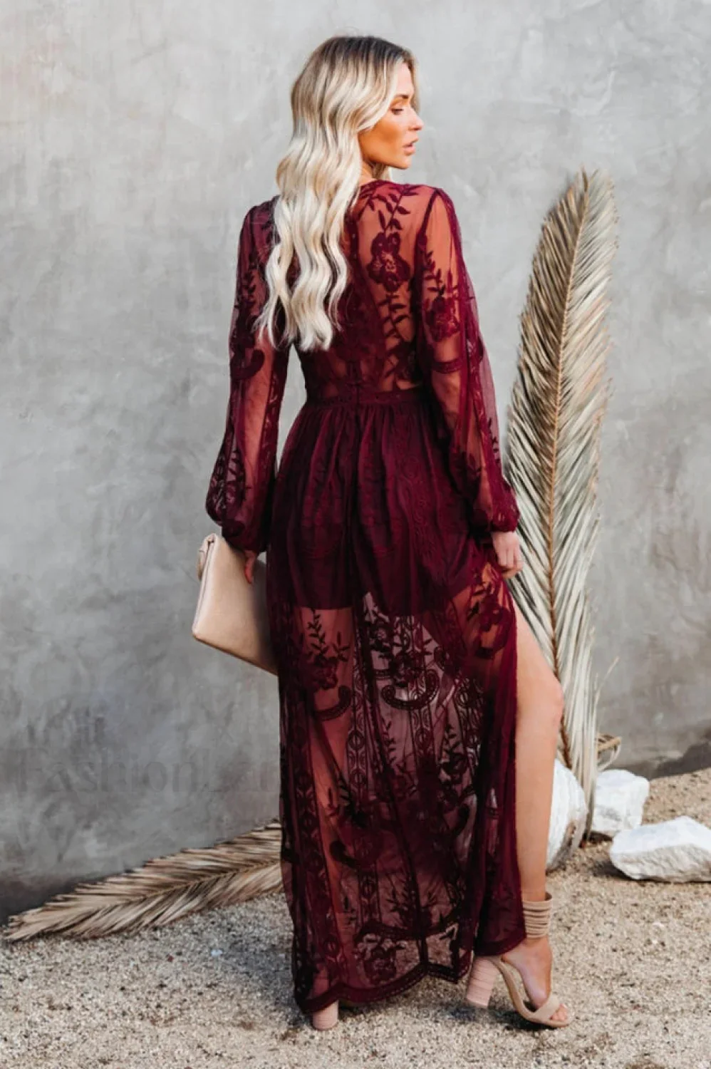 Boho Lace Stylish Maxi Dress - Image 13