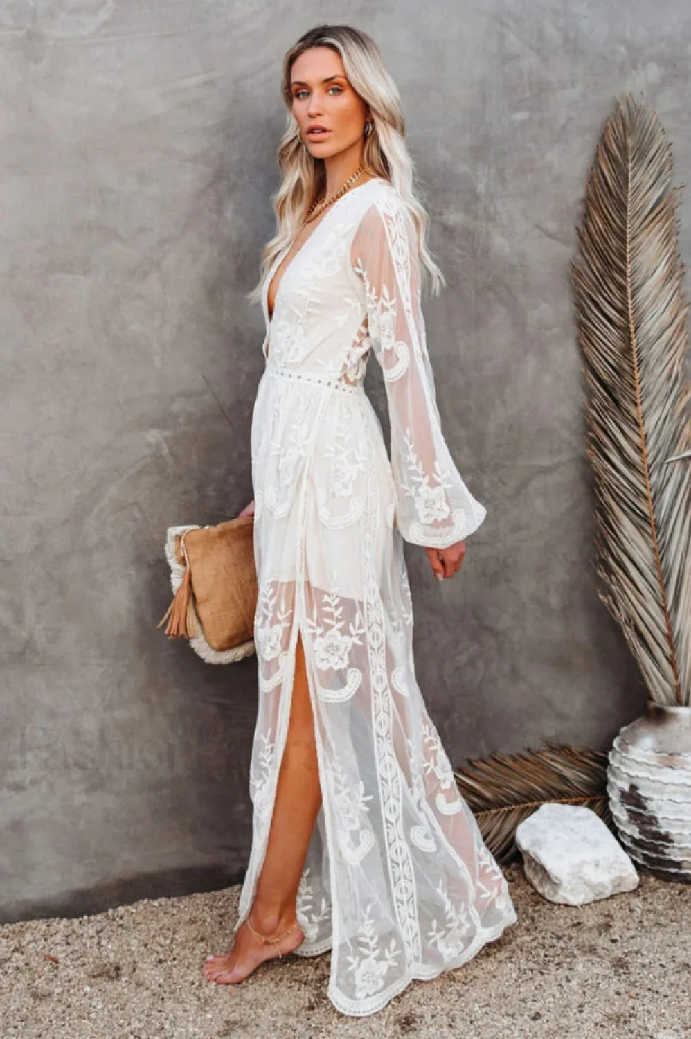 Boho Lace Stylish Maxi Dress - Image 7
