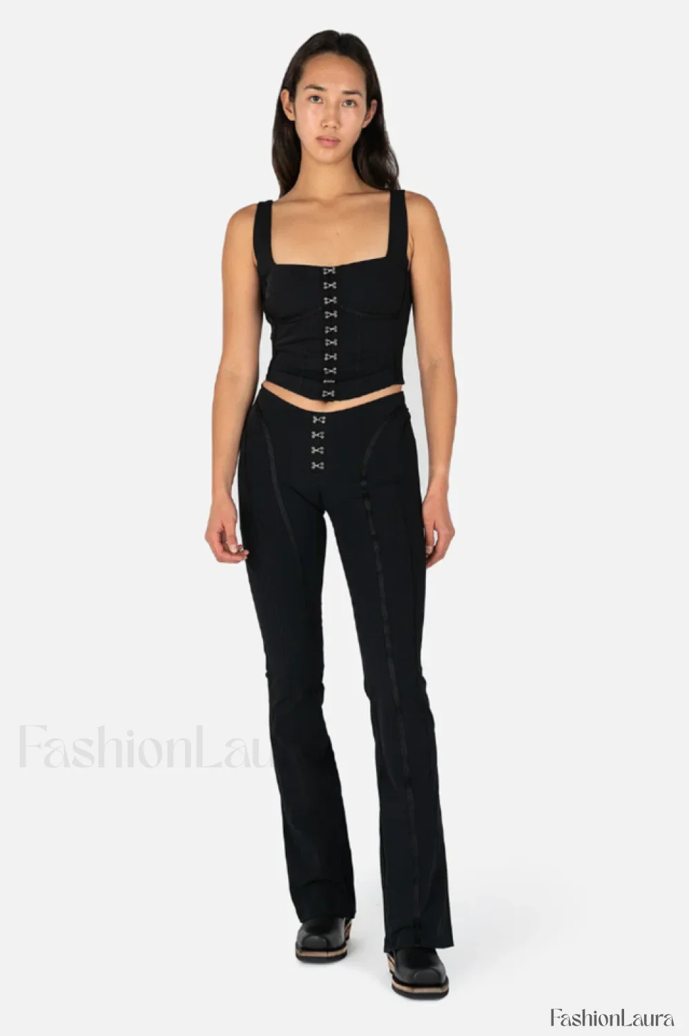Black Lara Stylish Corset Top - Image 29