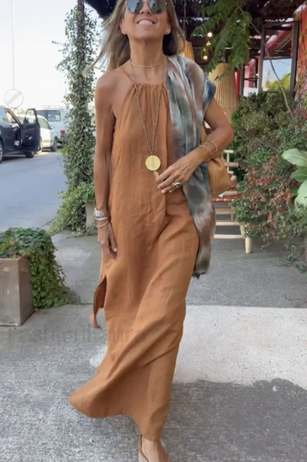 Basic Casual Stylish Outdoor Halter Dress - Image 8