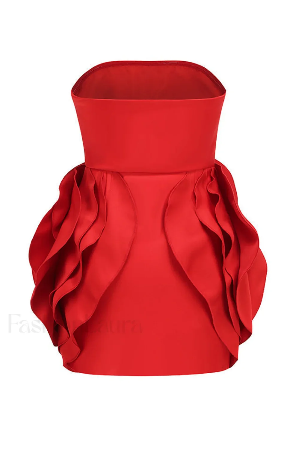 Ayat Strapless Stylish Flower Mini Dress - Image 8