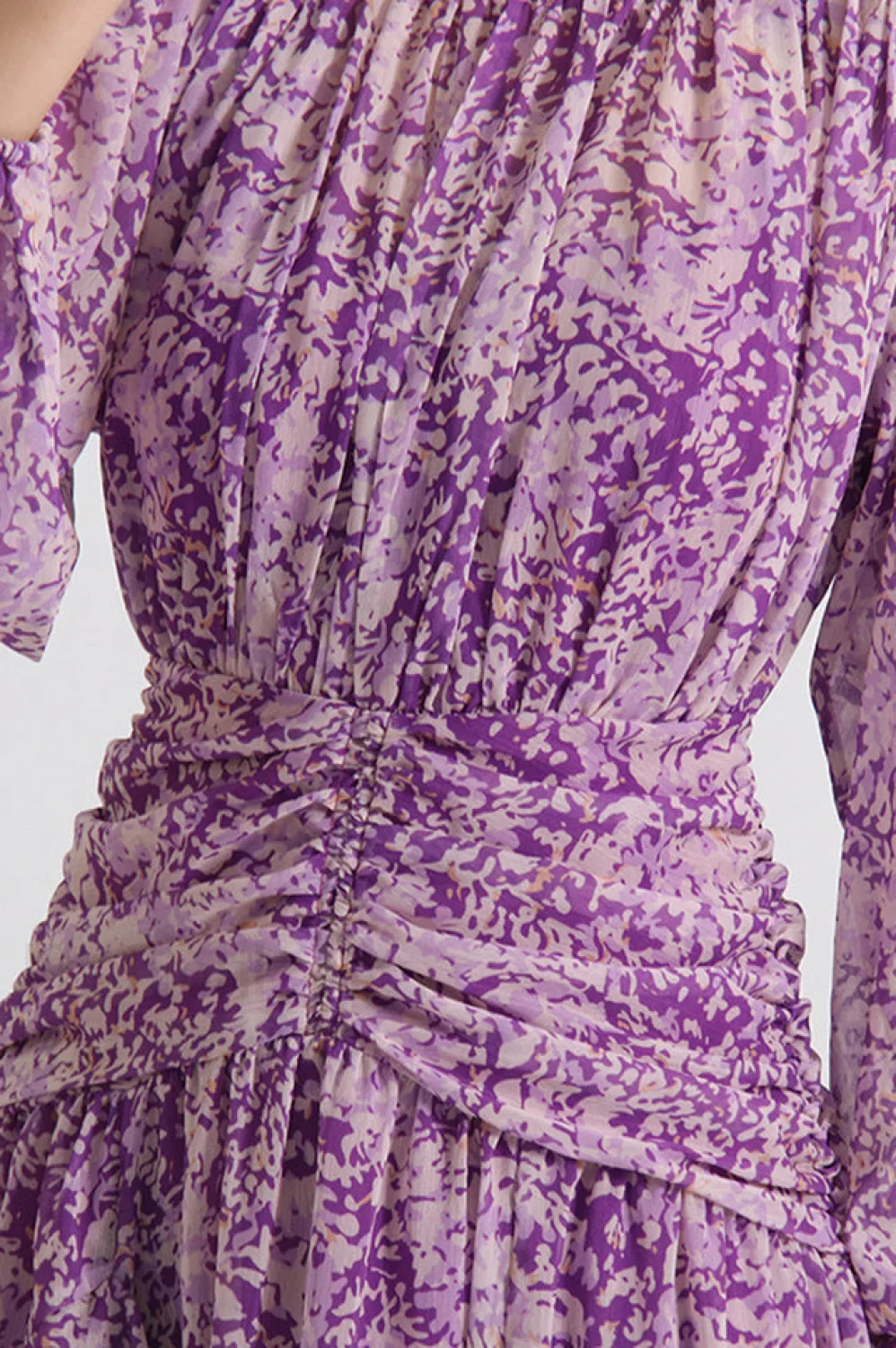 Aurier Round Neck Charming Balloon Sleeve Maxi Dress - Image 6