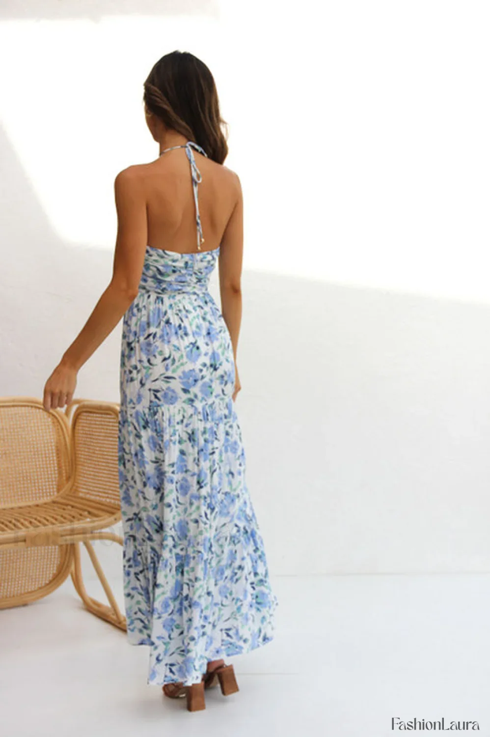 Asiah Halter Stylish Neck Maxi Dress - Image 15