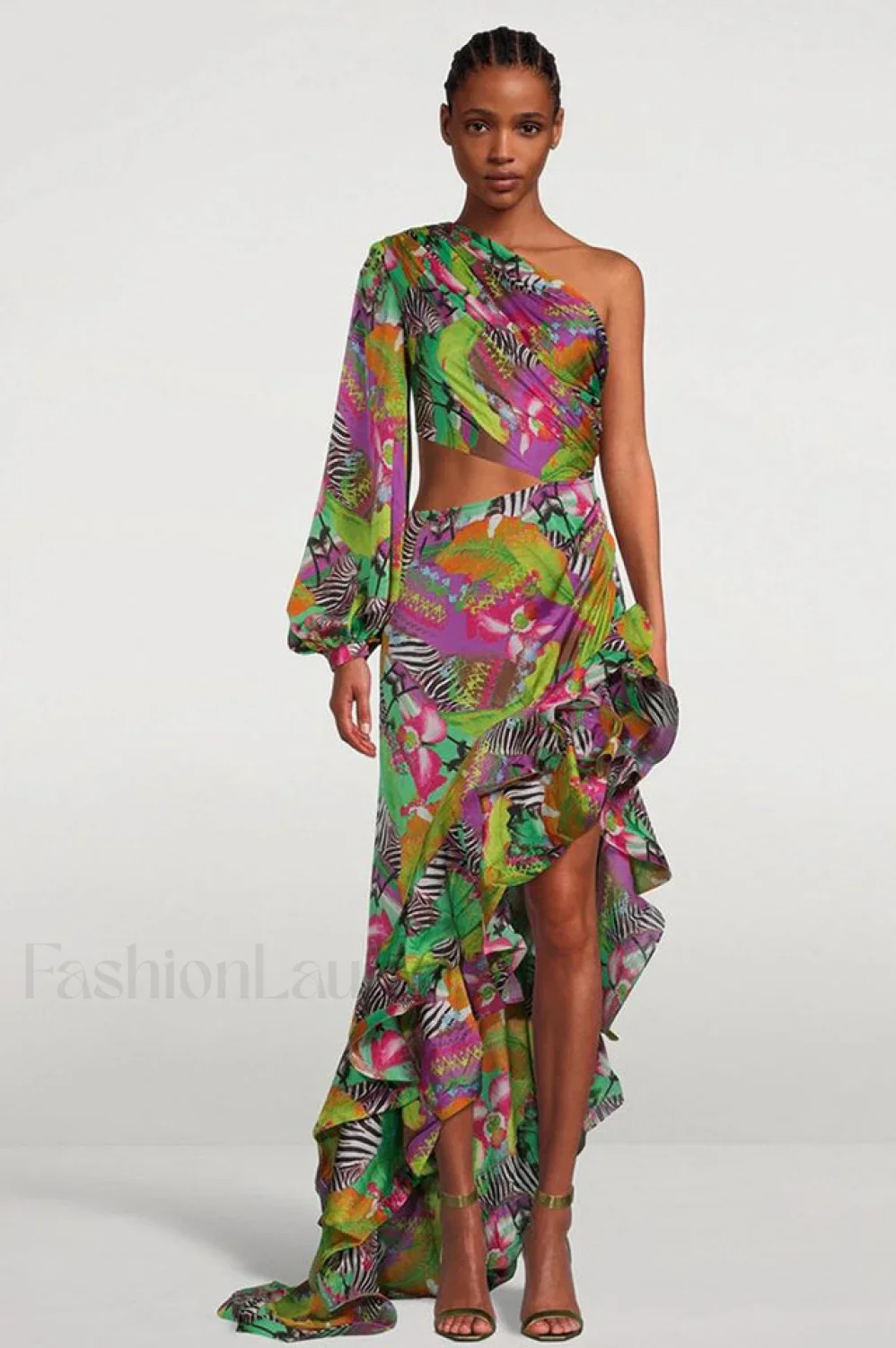 Asfrid Printed Stylish Maxi Dress - Image 25