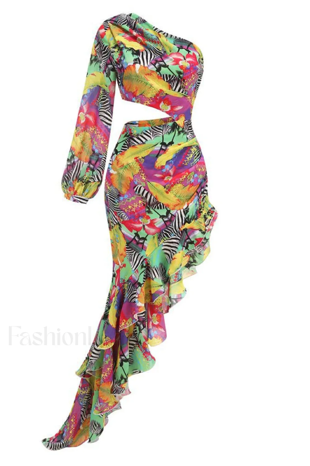 Asfrid Printed Stylish Maxi Dress - Image 26