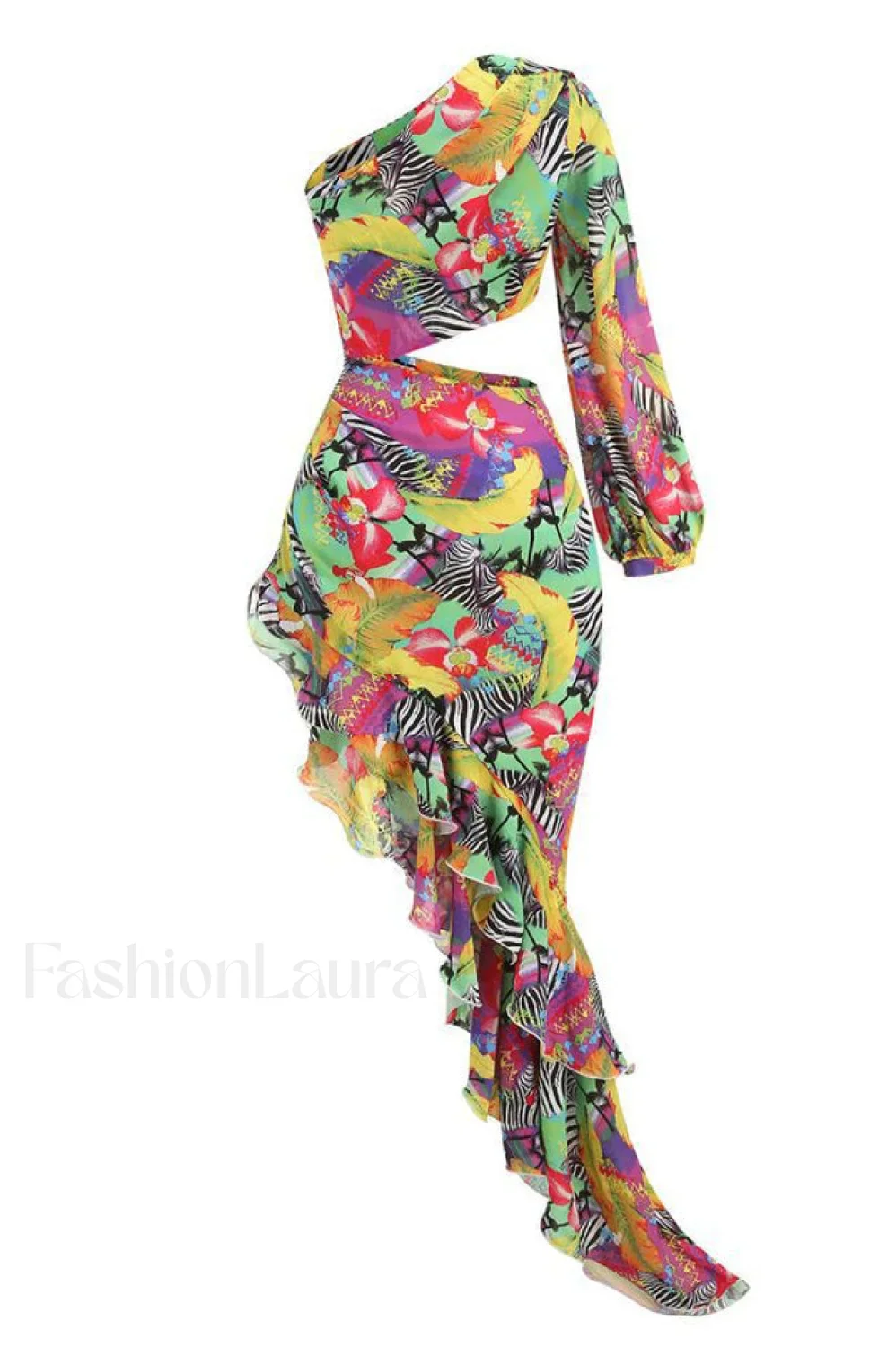 Asfrid Printed Stylish Maxi Dress - Image 28