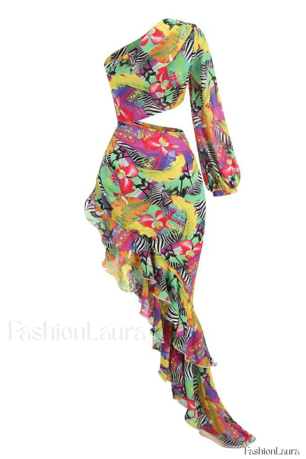 Asfrid Printed Stylish Maxi Dress - Image 40