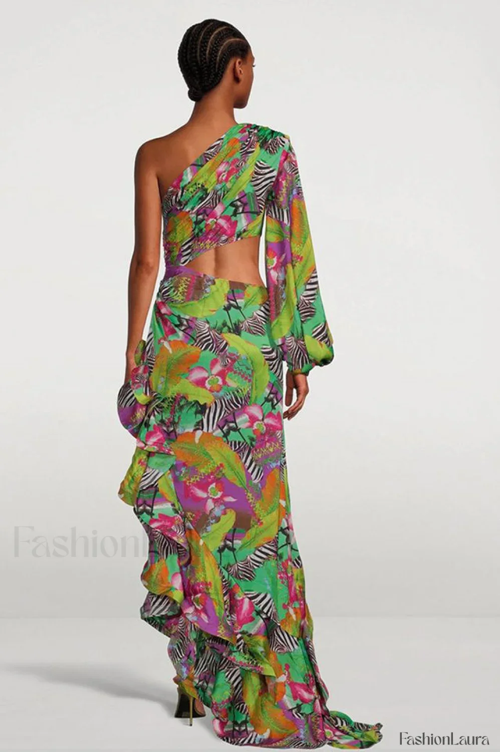 Asfrid Printed Stylish Maxi Dress - Image 42