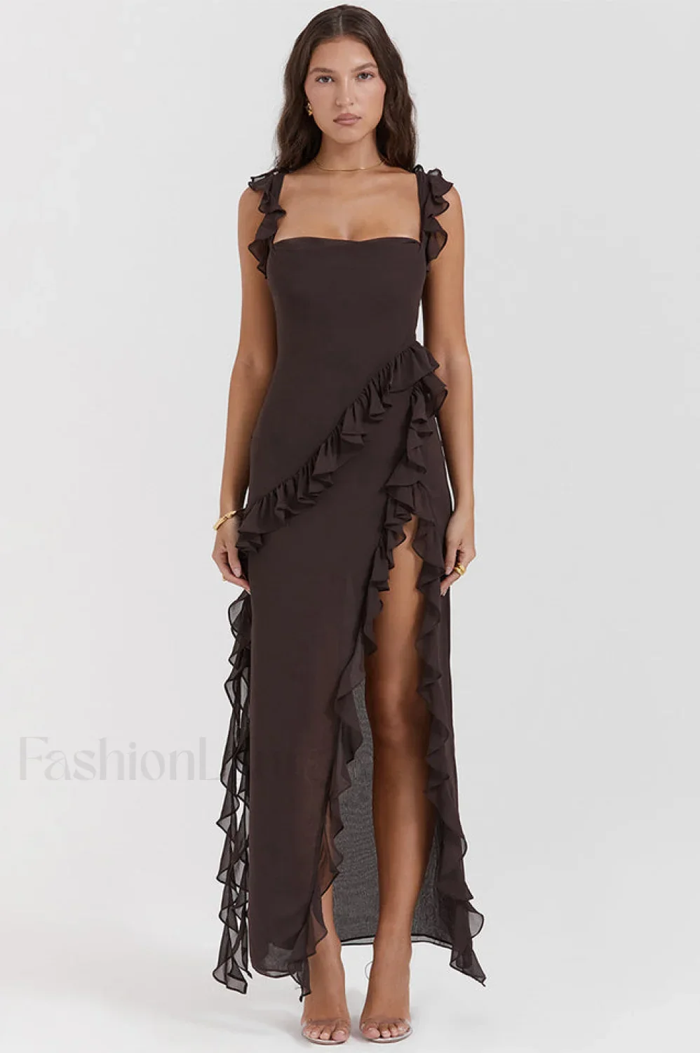 Ariel Cherry Stylish Pleated Maxi Dress - Image 29