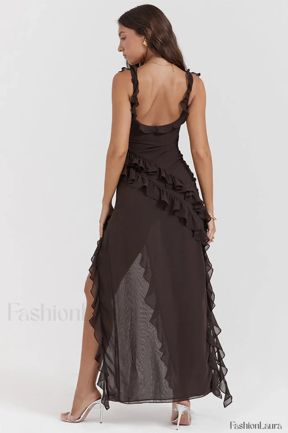 Ariel Cherry Stylish Pleated Maxi Dress - Image 39