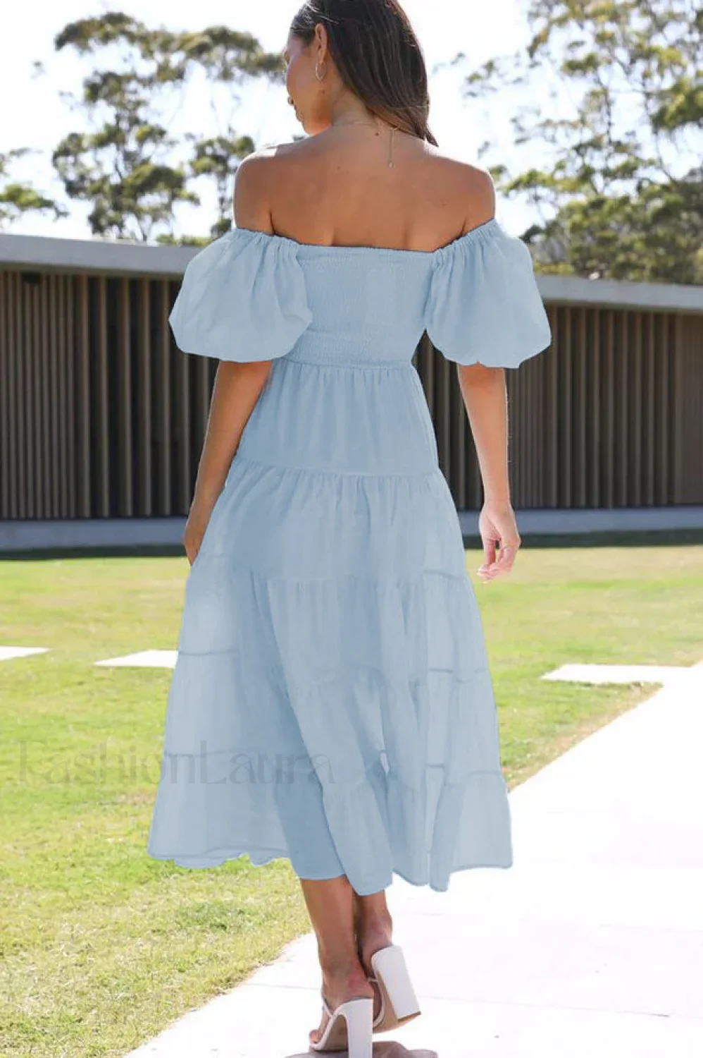 Anne Elegant Tiered Dress - Image 30