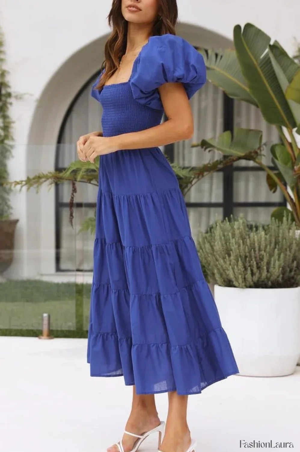 Anne Elegant Tiered Dress - Image 44