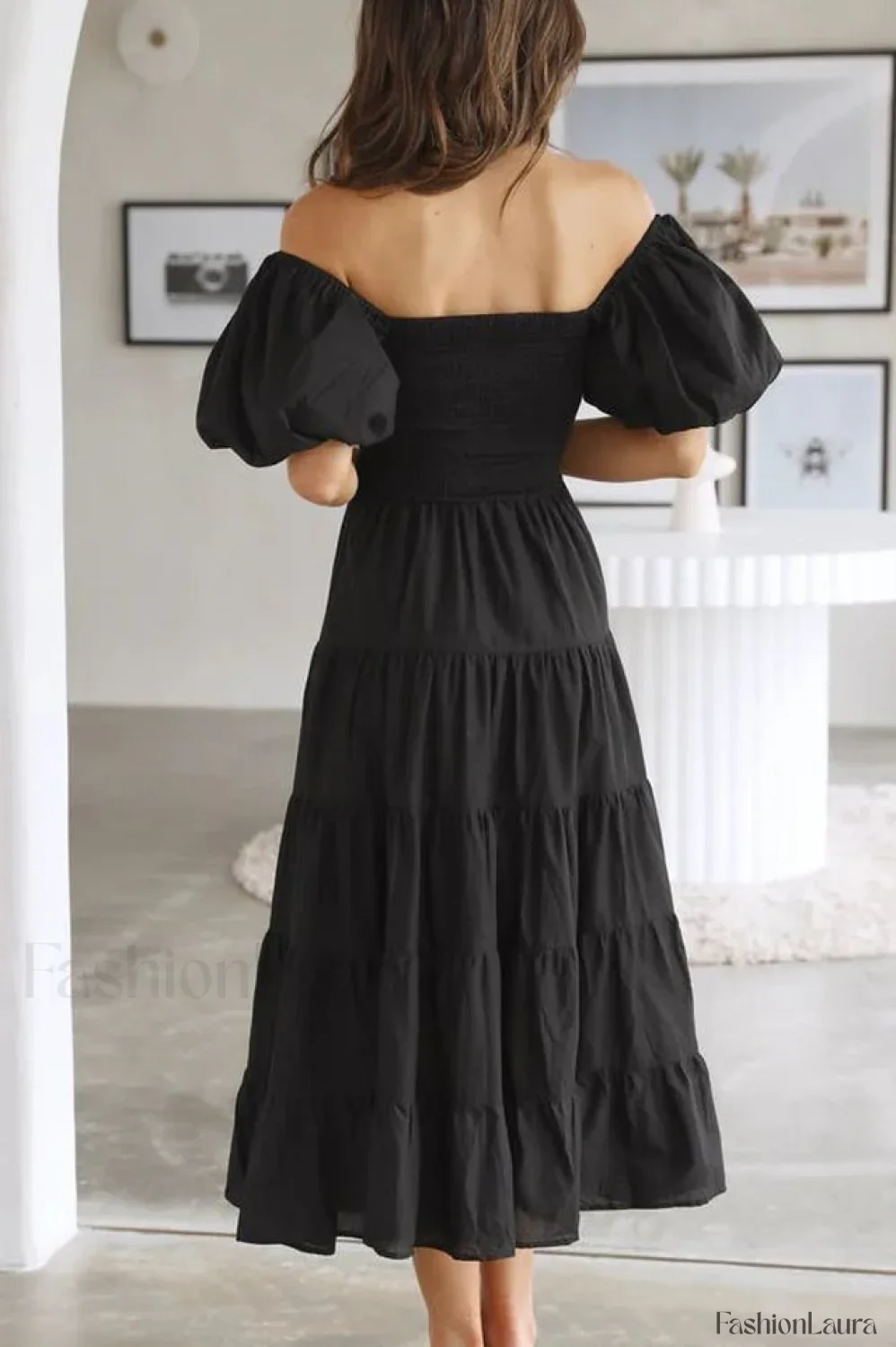 Anne Elegant Tiered Dress - Image 46