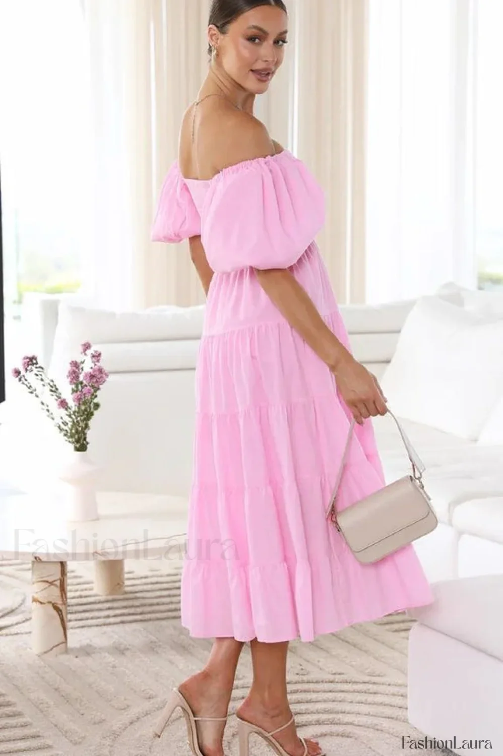 Anne Elegant Tiered Dress - Image 49