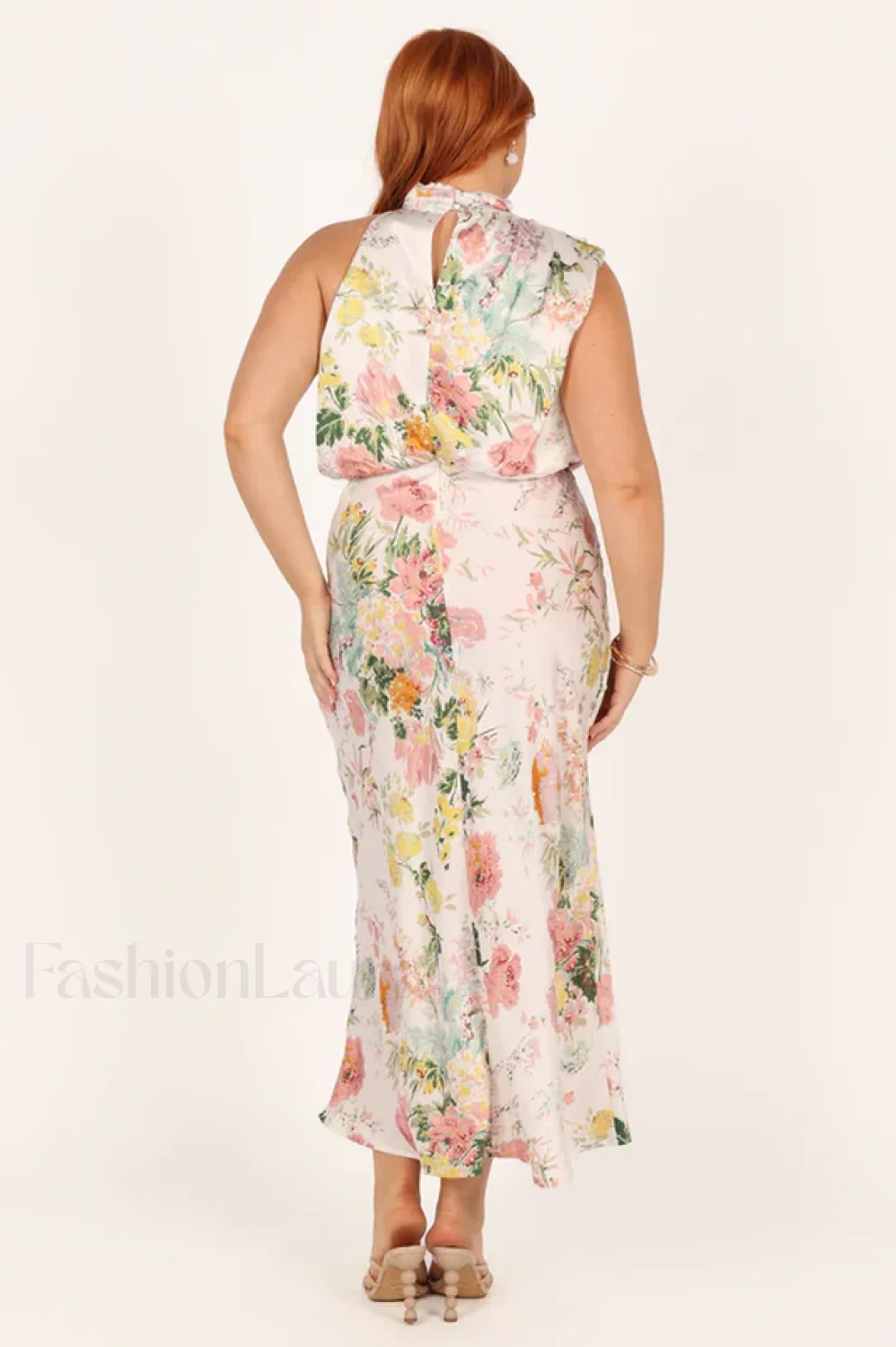 Anabelle Halter Stylish Neck Midi Dress - Image 9