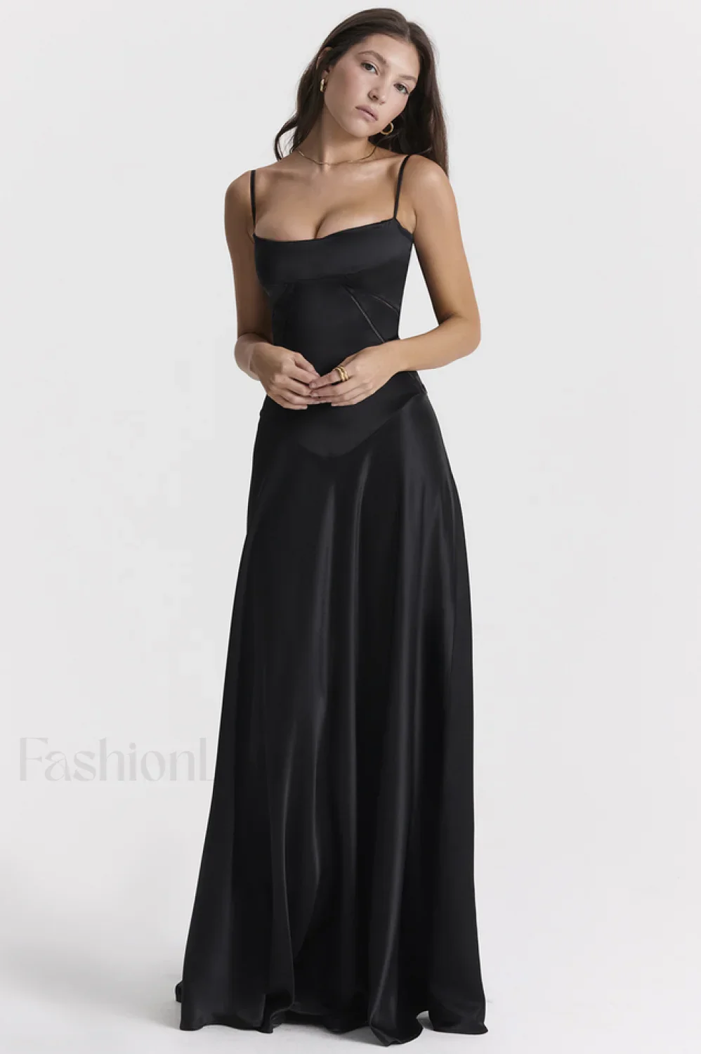 Anabella Black Lace Charming Up Maxi Dress - Image 50