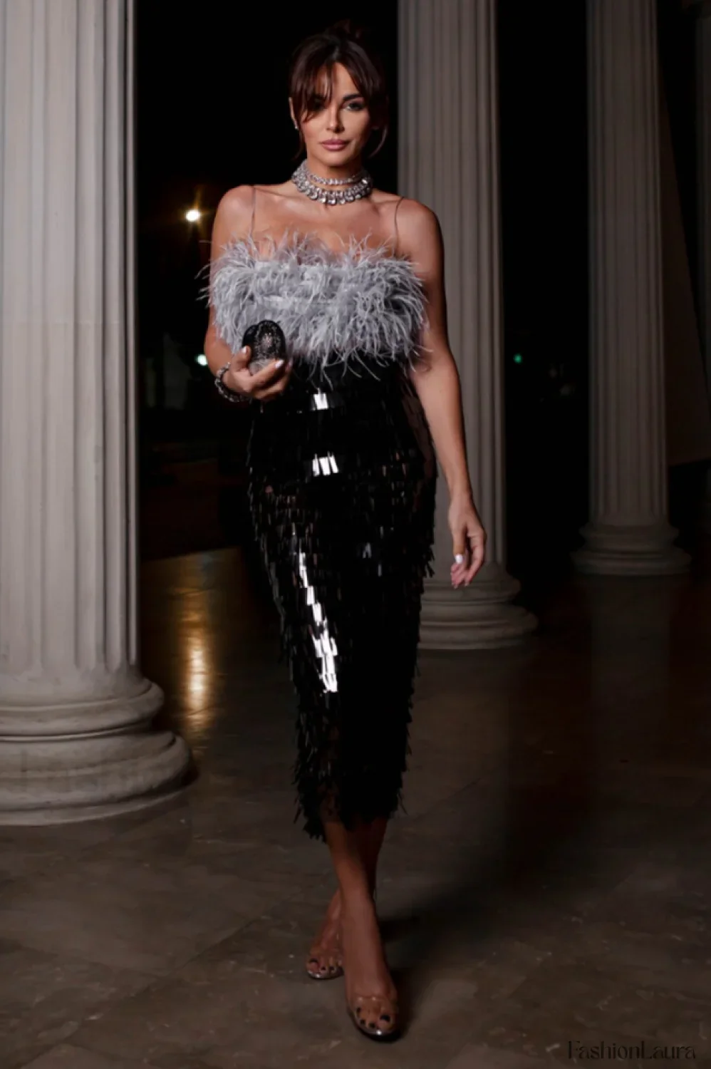 Aleyna Feather Top Charming + Sequin Skirt Set - Image 25