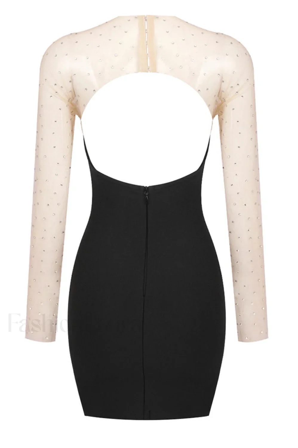 Aarohi Crystal Stylish Mesh Mini Dress - Image 16