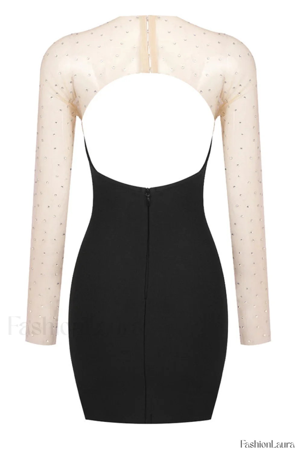 Aarohi Crystal Stylish Mesh Mini Dress - Image 17