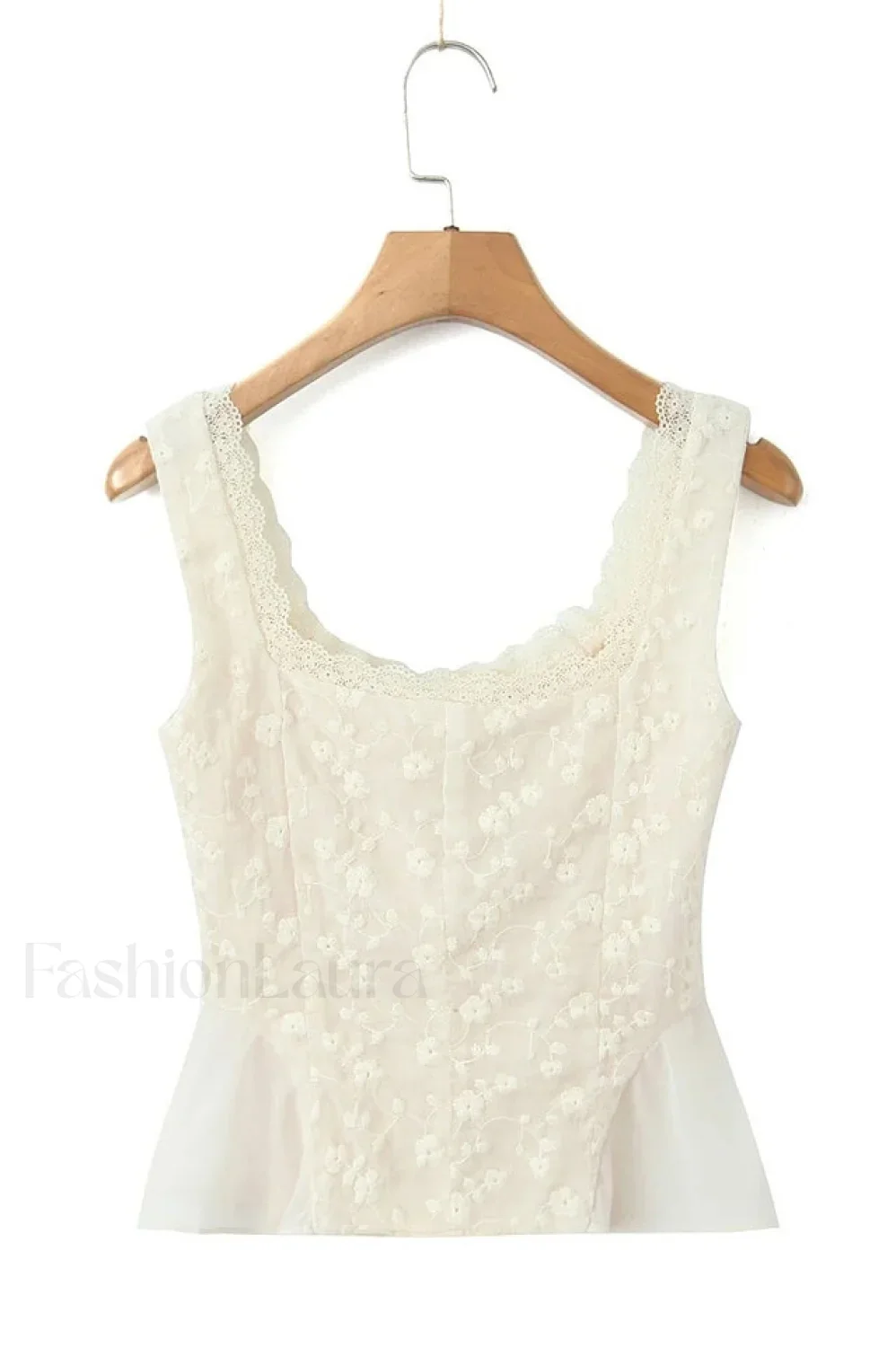 Vintage Embroidery Ruffle Charming Top & Skirt Set - Image 8