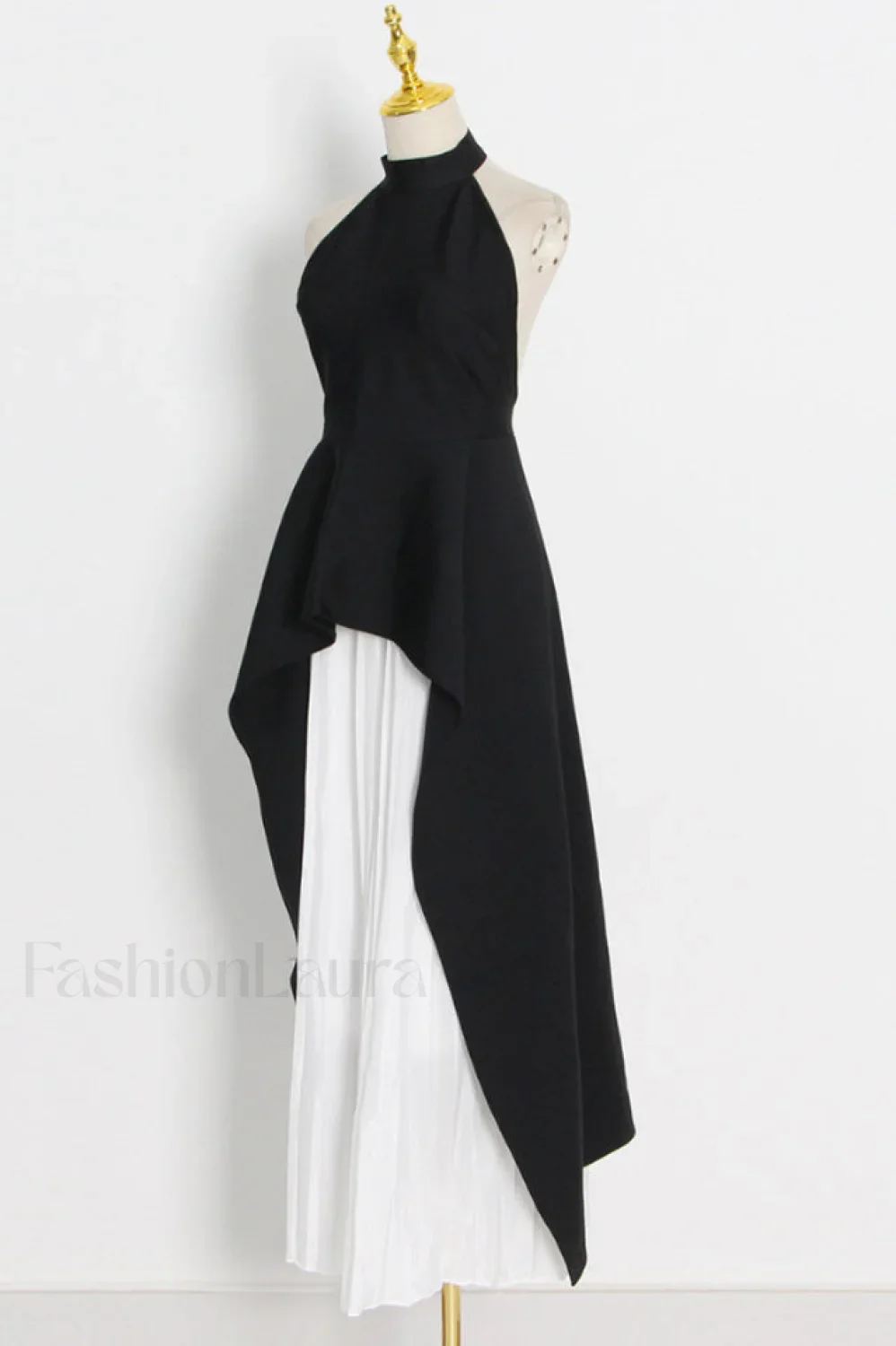 Victoria Layered Stylish Halter Gown Set - Image 10