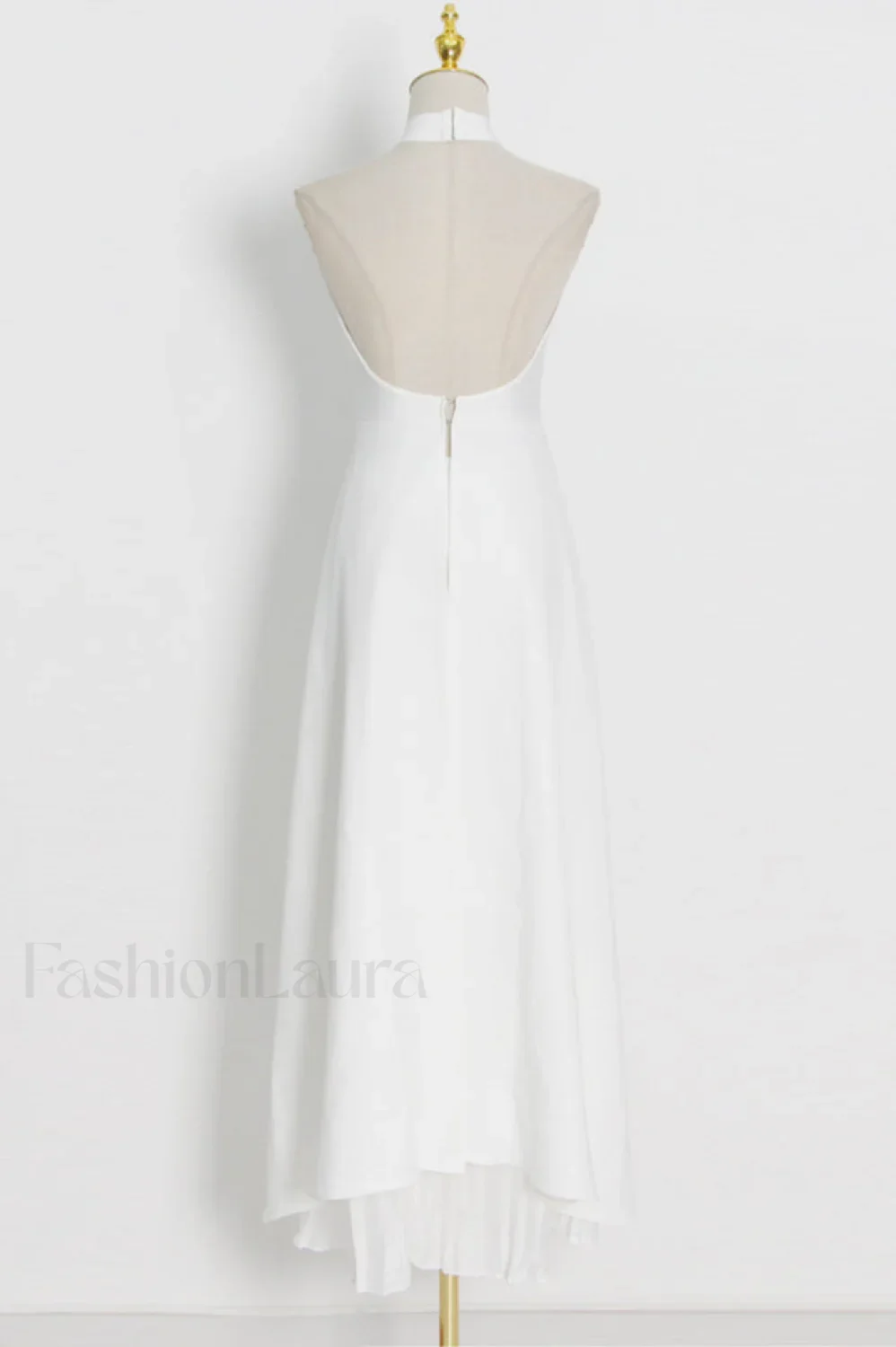 Victoria Layered Stylish Halter Gown Set - Image 14