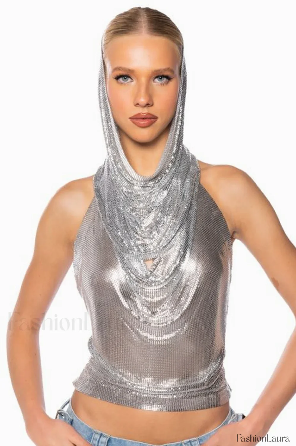 Venus Hoodie Stylish Metallic Top - Image 23