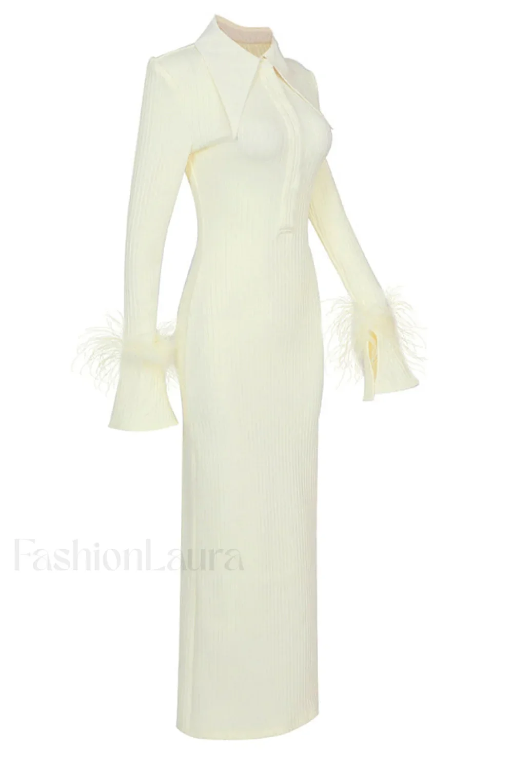 Vallance Feather Stylish Trim Maxi Dress - Image 15