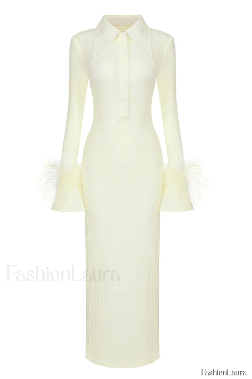Vallance Feather Stylish Trim Maxi Dress - Image 25