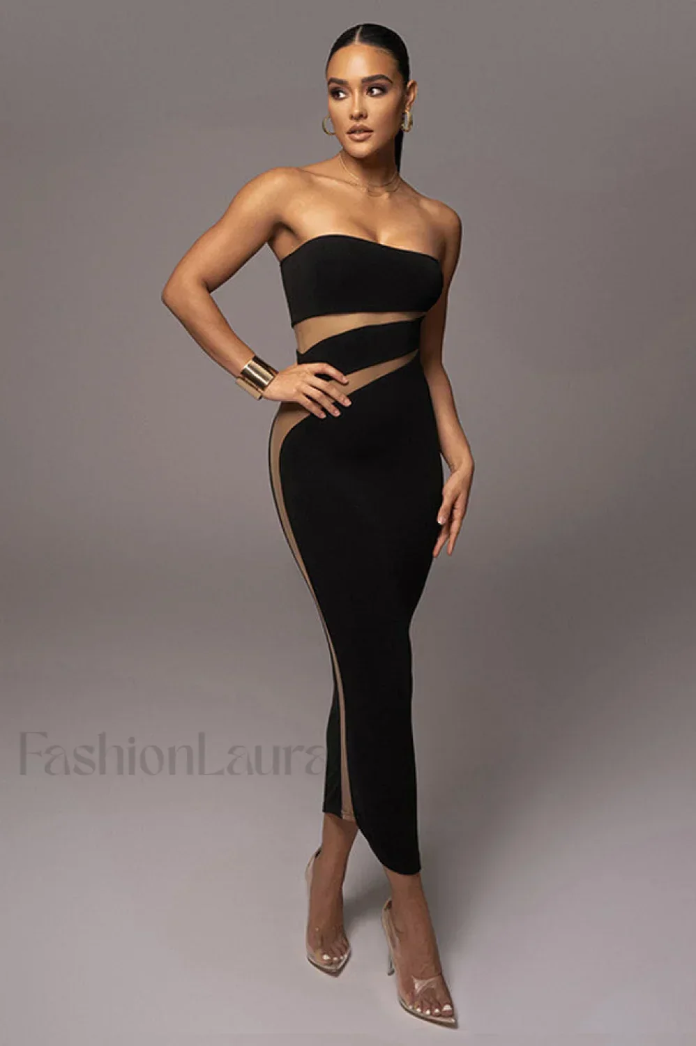 Unpredictable Elegant Midi Dress - Image 2