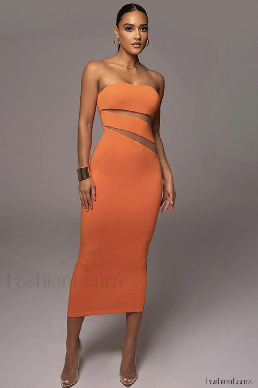 Unpredictable Elegant Midi Dress - Image 28