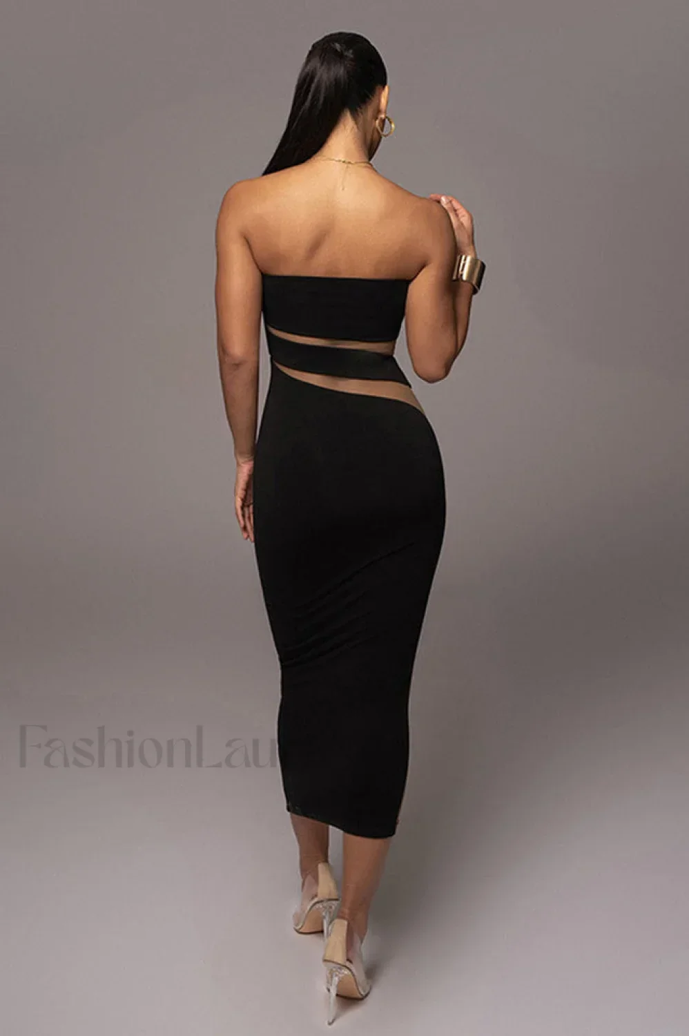 Unpredictable Elegant Midi Dress - Image 4