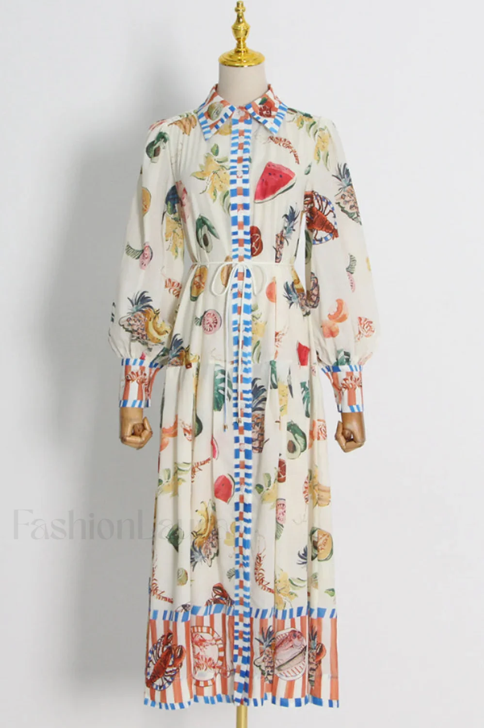 Theo Elegant Shirtdress - Image 4