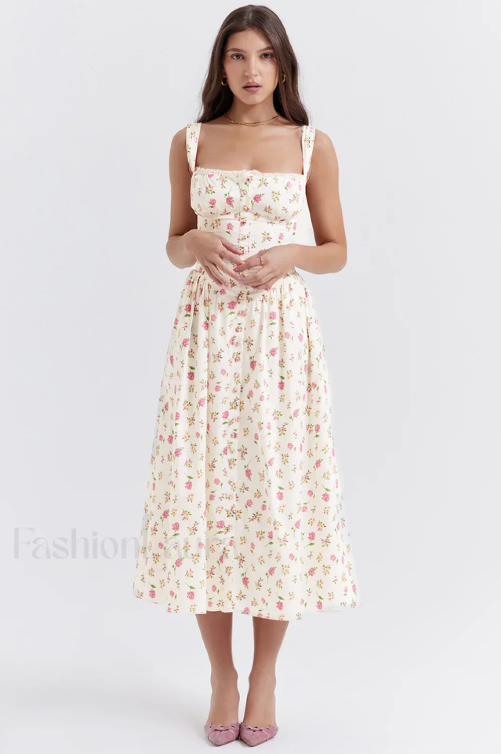 Tatiana Rose Stylish Print Midi Sundress