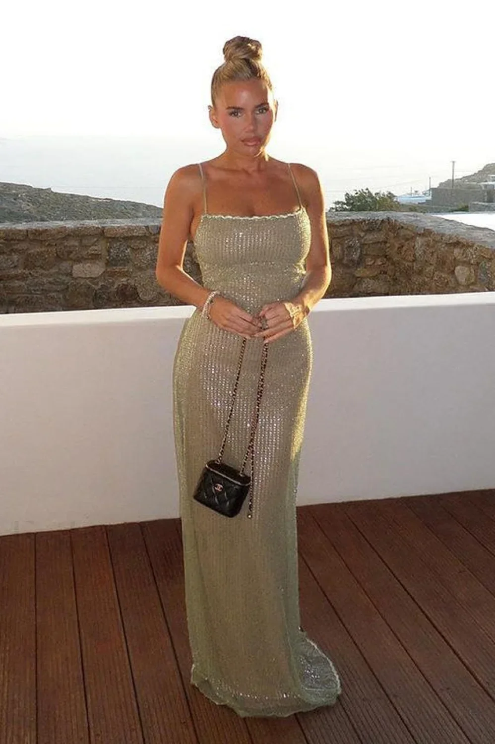 Sparkle Sequined Stylish Fit Maxi Dress - Image 4