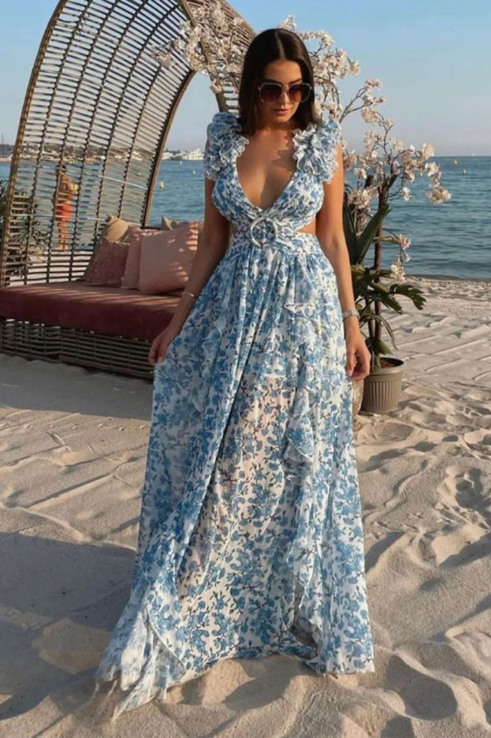 Skye Maxi Stylish Floral Dress - Image 11