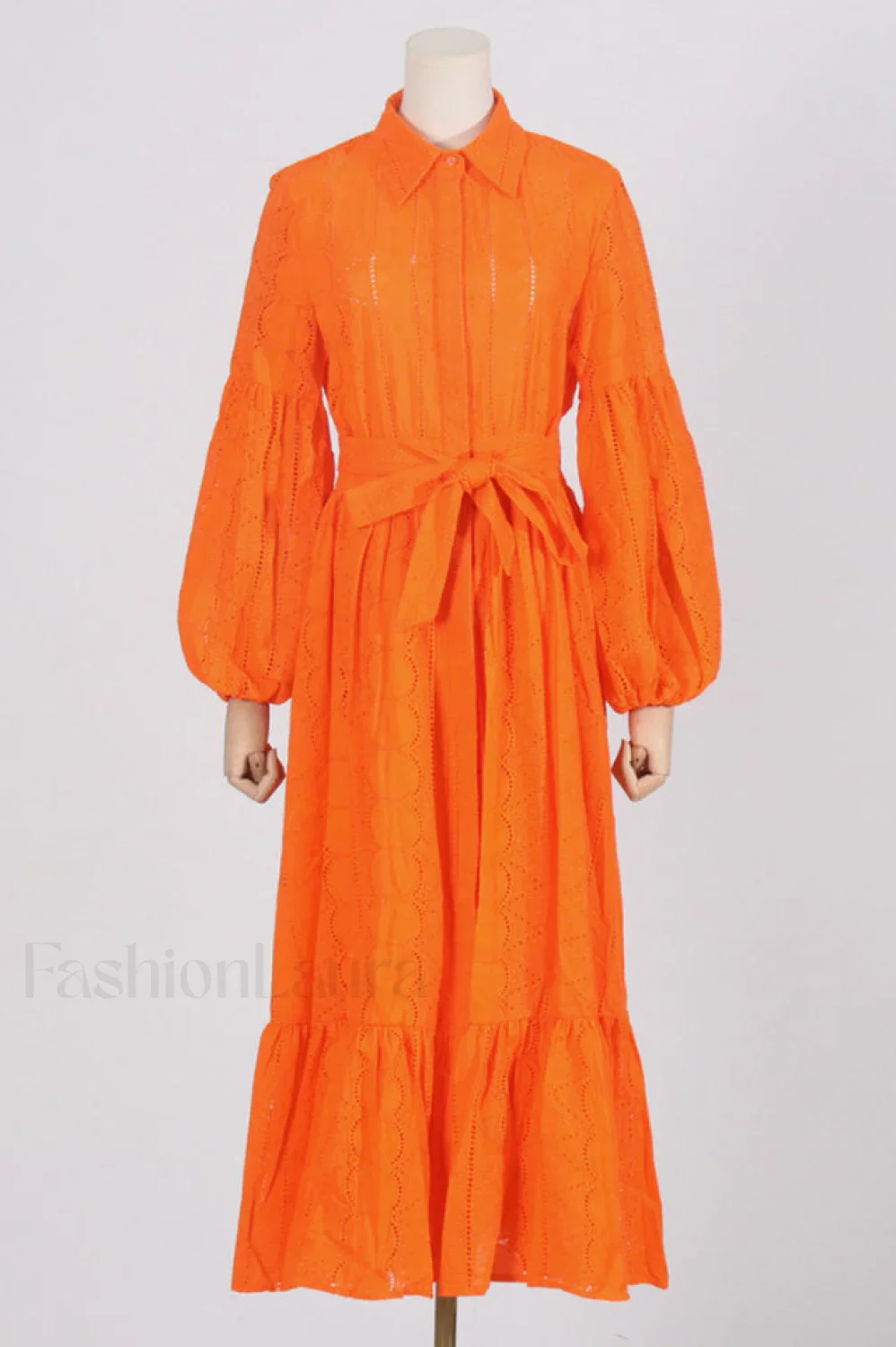 Sienna Tiered Broderie Charming Anglaise Midi Dress - Image 9