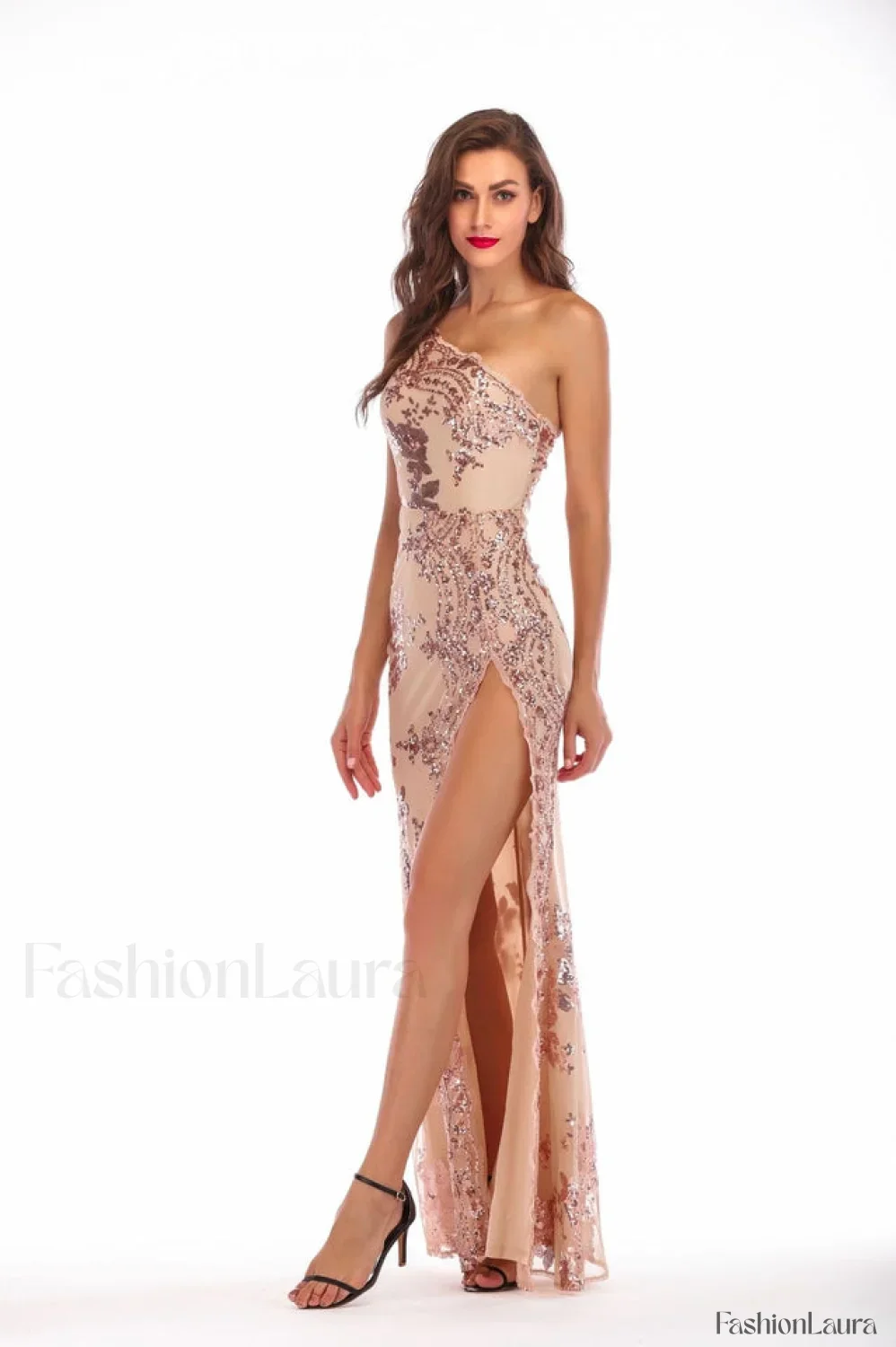 Shining Sequin Highly Charming Split Maxi Dress - Image 18