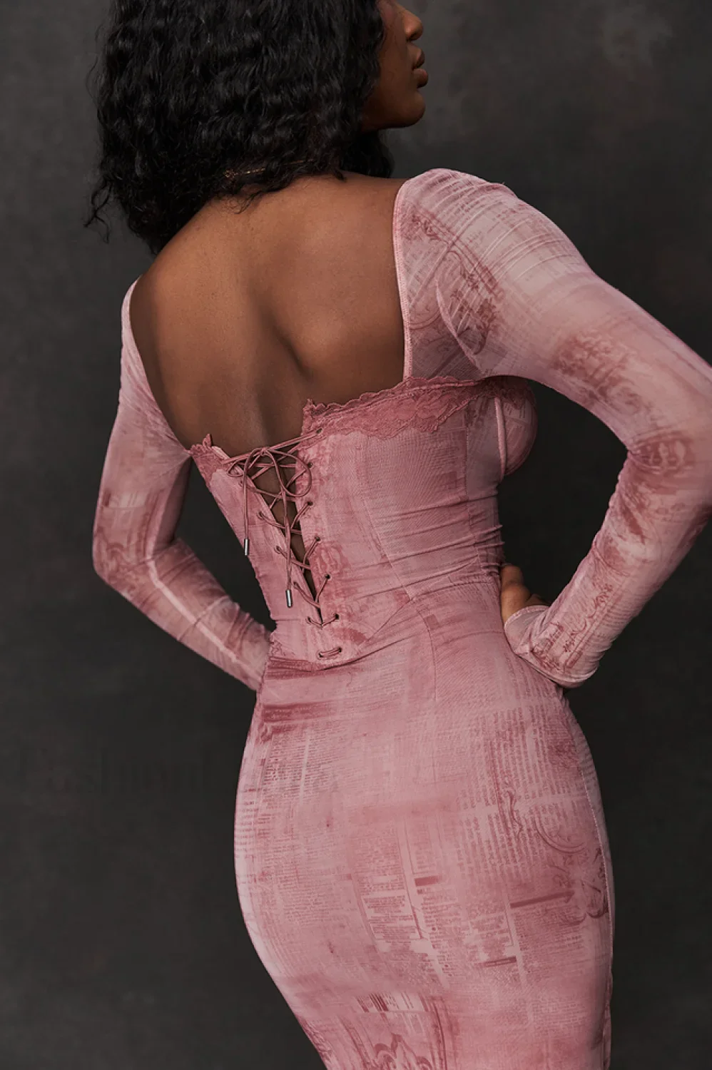 Seraphina Pink Stylish Printed Belted Dress - Image 16