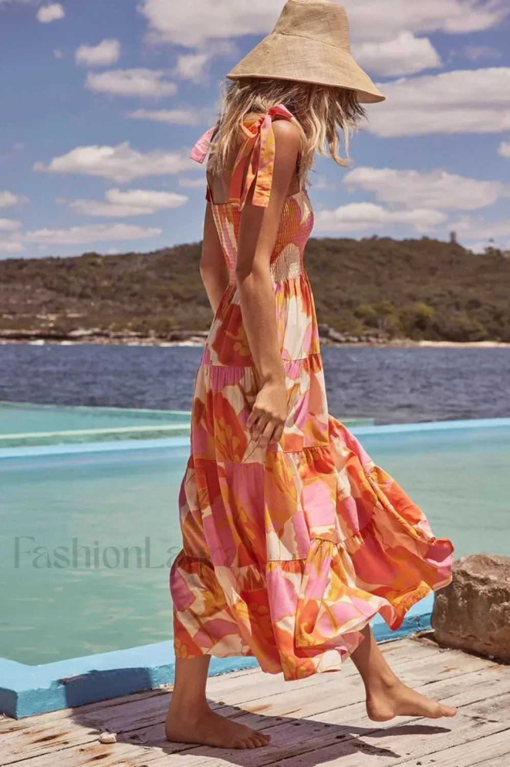 Savannah Smocked Stylish Maxi Dress - Image 3