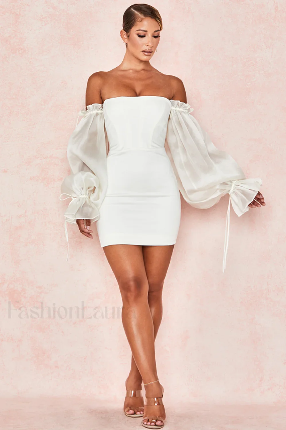 Satin Elegant Corset Dress - Image 13