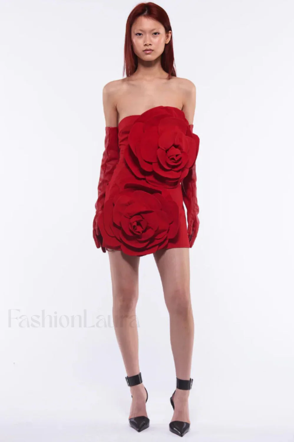 Sarrili 3D Floral Charming Corset Mini Dress - Image 7