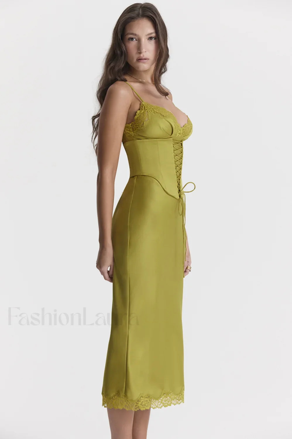 Salma Satin Stylish Slip Midi Dress - Image 26