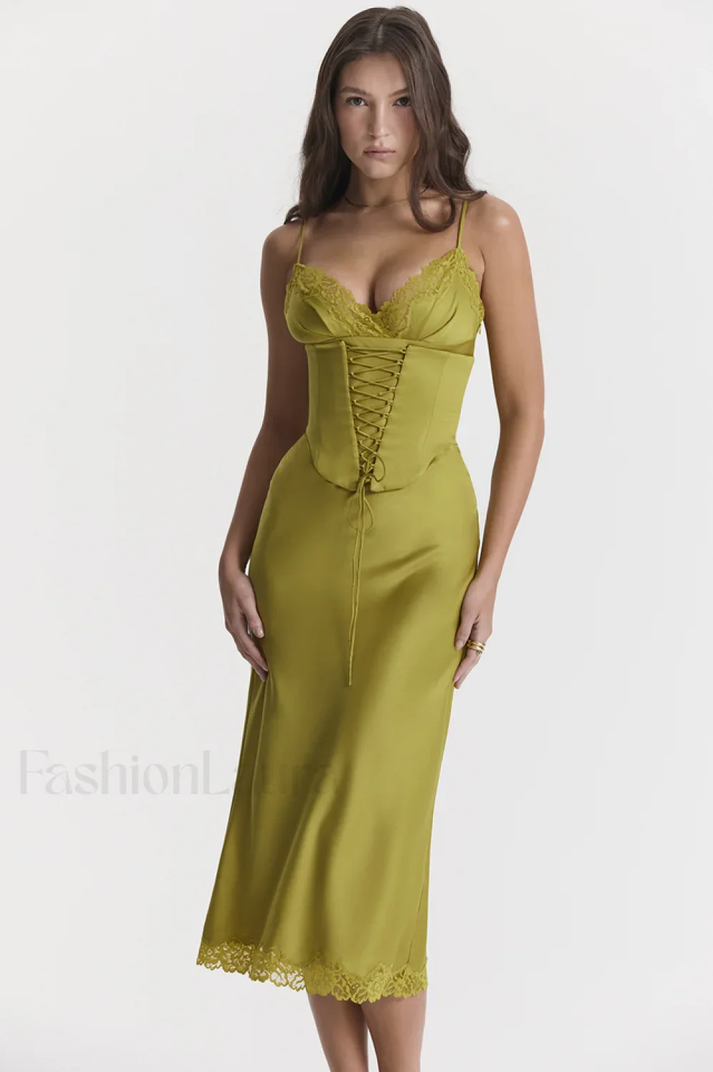Salma Satin Stylish Slip Midi Dress - Image 47