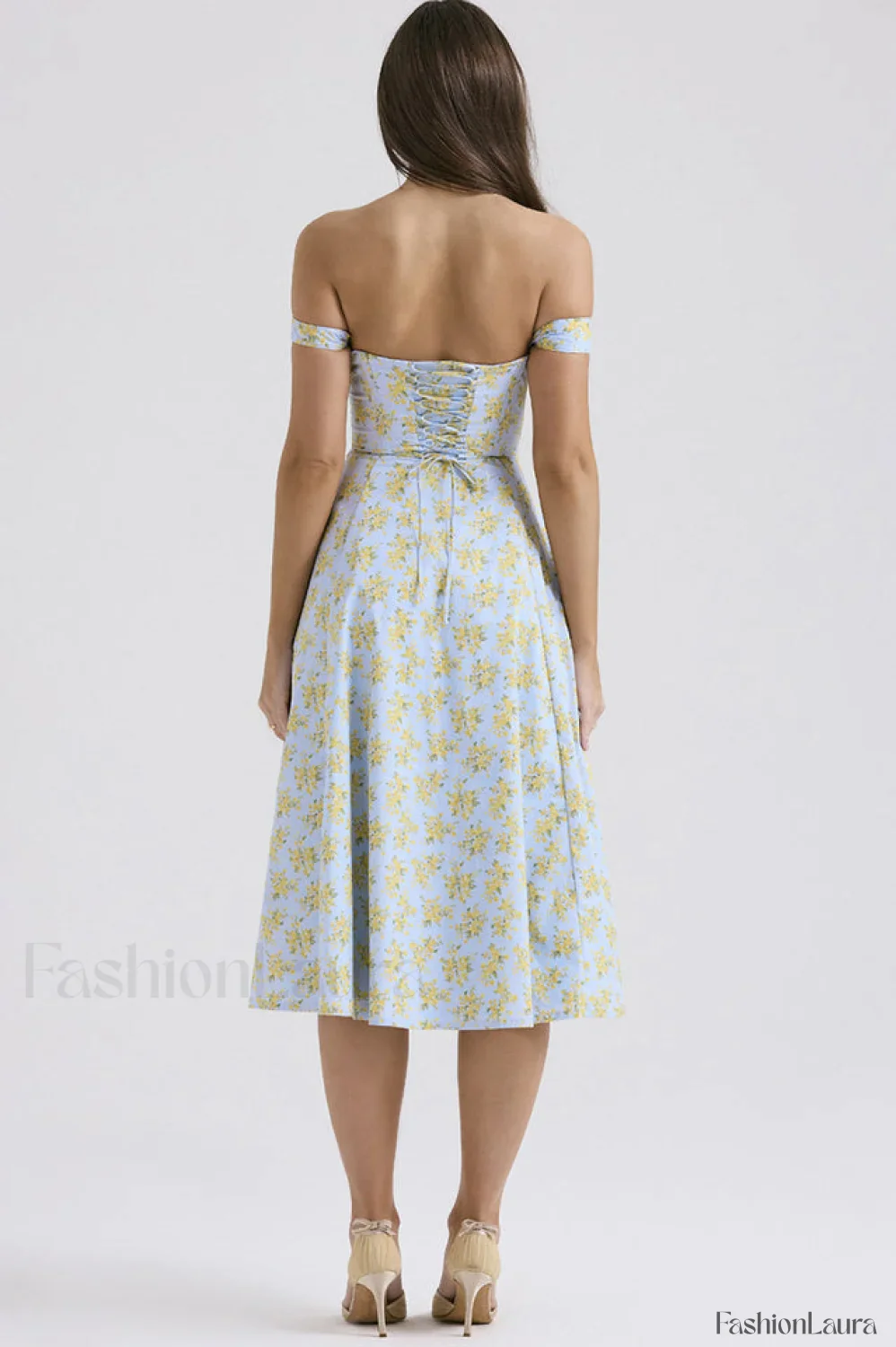 Saira Floral Stylish Print Midi Sundress - Image 64